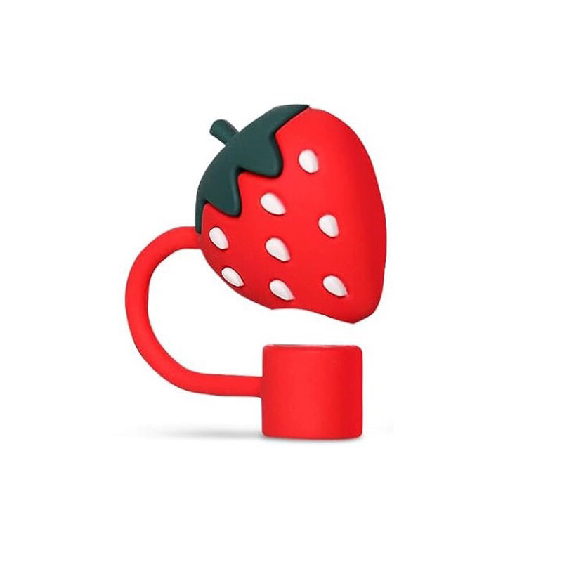 10 mm Strawberry Unicorn Rainbow Shape Paie Capace Cap, drăguțe silicon Pai Covers