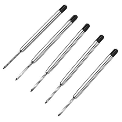 5 komada 1 mm kemijske olovke srednje oštrice, punjenja za olovke, zamjenska punjenja za olovke Parker Školski uredski pribor