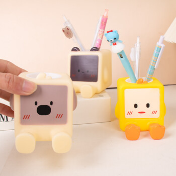 Mini Cartoon Animal Shape Stand Θήκη Επιτραπέζιου Γραφείου Μολύβι Αποθήκευση Στολίδια Διακόσμηση Πολυλειτουργική βάση κινητού τηλεφώνου