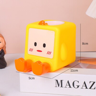 Мини карикатура във формата на животно Държач за писалка Настолни канцеларски материали Съхранение на молив Орнаменти Декорация Многофункционална стойка за мобилен телефон