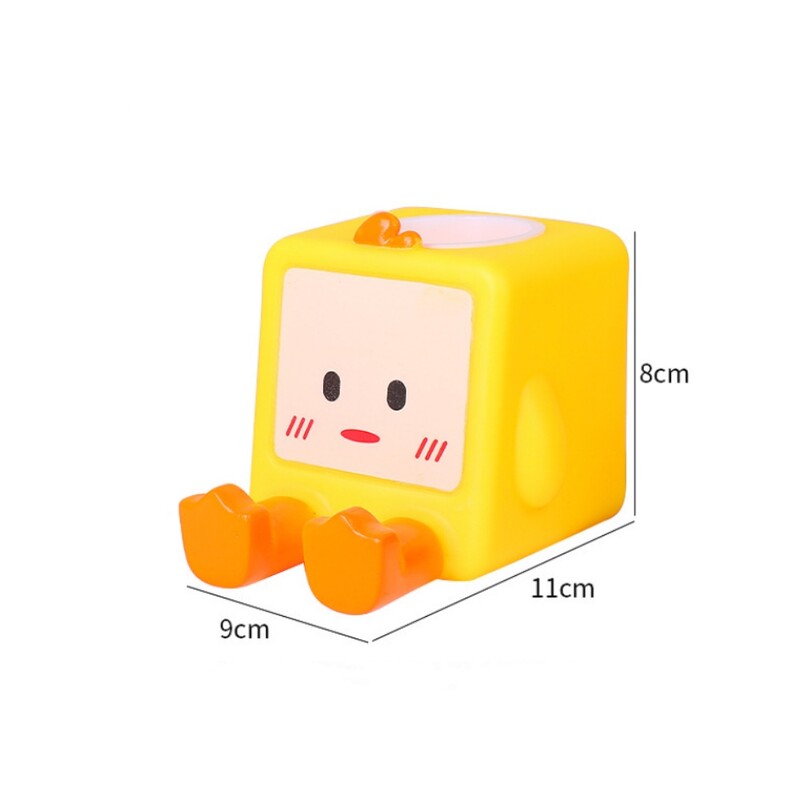 Mini animacinių filmų gyvūno formos rašiklio laikiklis Stalinis raštinės reikmenys Pieštukų laikymo papuošalai Dekoracija Daugiafunkcis mobiliojo telefono stovas