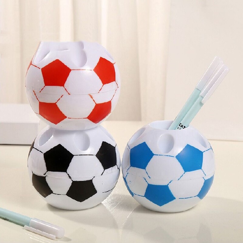 Suport stilou din plastic Suport stilou multifuncțional pentru studenți Suport stilou fotbal din desene animate Rechizite de birou și școli