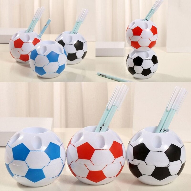 Suport stilou din plastic Suport stilou multifuncțional pentru studenți Suport stilou fotbal din desene animate Rechizite de birou și școli