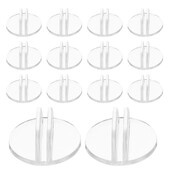 50 de buc. Suporturi pentru cărți de locație cu mini display transparent Suport de numere pentru masă rotundă Semn de nuntă Suport de afișare cu nume de mesaje rustice