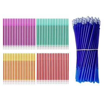 20 τμχ Έγχρωμο διαγραφόμενο Gel στυλό Refill Rods Full Needle Tube 0,5 mm Πολύχρωμο μελάνι που πλένεται λαβή Magic Erasable Pens For School Dood