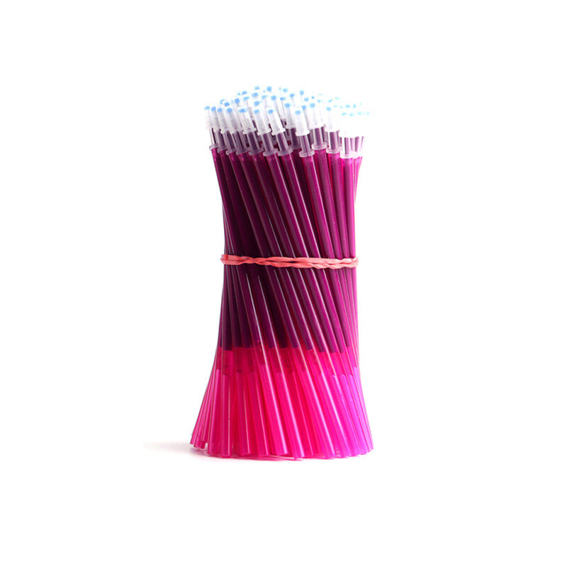 20 buc Tije de reumplere pentru stilou cu gel ștergabil de culoare Tub complet cu ac 0,5 mm cu cerneală colorată mâner lavabil Pixuri magice ștergebile pentru școală Dood