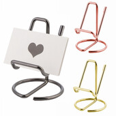 1 tk Retro Gold Rose Gold metallist kaardihoidja lauale visiitkaartide hoidja alus metallist kontori lauaarvuti nimekaardihoidja