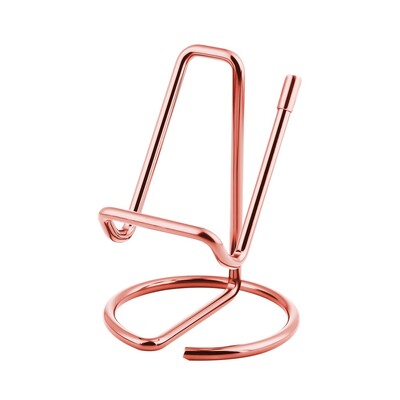 1 tk Retro Gold Rose Gold metallist kaardihoidja lauale visiitkaartide hoidja alus metallist kontori lauaarvuti nimekaardihoidja