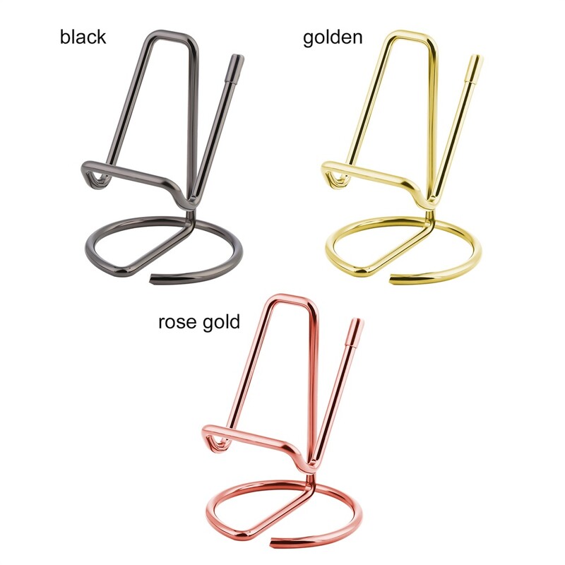 1 tk Retro Gold Rose Gold metallist kaardihoidja lauale visiitkaartide hoidja alus metallist kontori lauaarvuti nimekaardihoidja