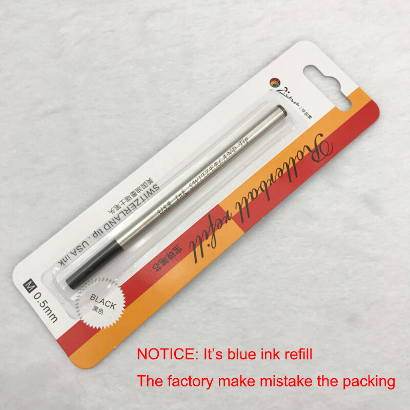 5 vnt/stal. Mėlyno rašalo užpildai, skirti Picasso Pimio Rollerball Pen Aukštos kokybės Šveicarijos antgalio ritininio rutulinio užpildo 0,5 mm varžto tipas
