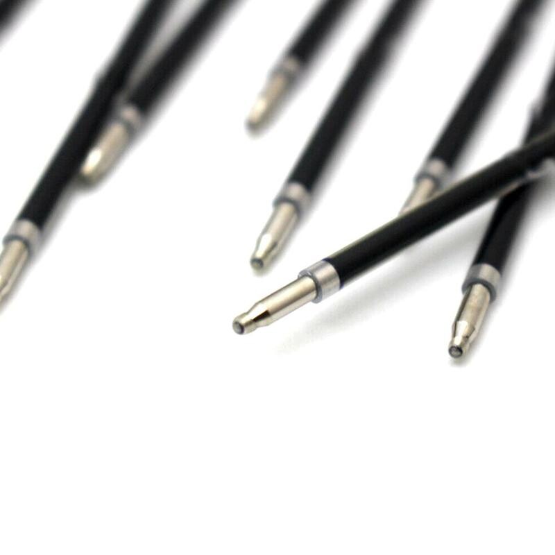 100 vnt Tušinukų pakaitinis šerdis Naujas rašiklio užpildymas, pakaitinis rašalas, juoda rankena, raštinės reikmenys, užrašas Rašiklis Mokyklinis rašiklis Tušinukas A7U9