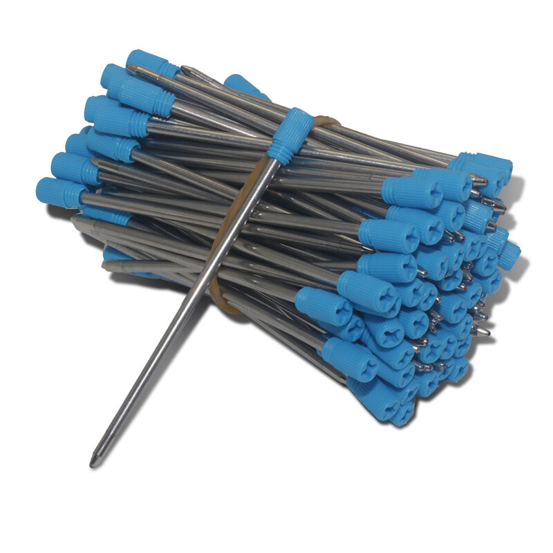 20 de bucăți 7 cm lungime de reîncărcare stilou din metal rezerve speciale pentru pix cu bile de cristal diamant 0,7 mm rechizite școlare de birou