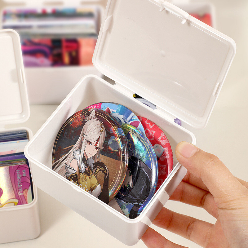 1 бр. Корейска прозрачна кутия за съхранение Сляпа кутия Картова кутия за фотокарта Кутия за съхранение Органайзер за фото карти Класификация Флип кутия