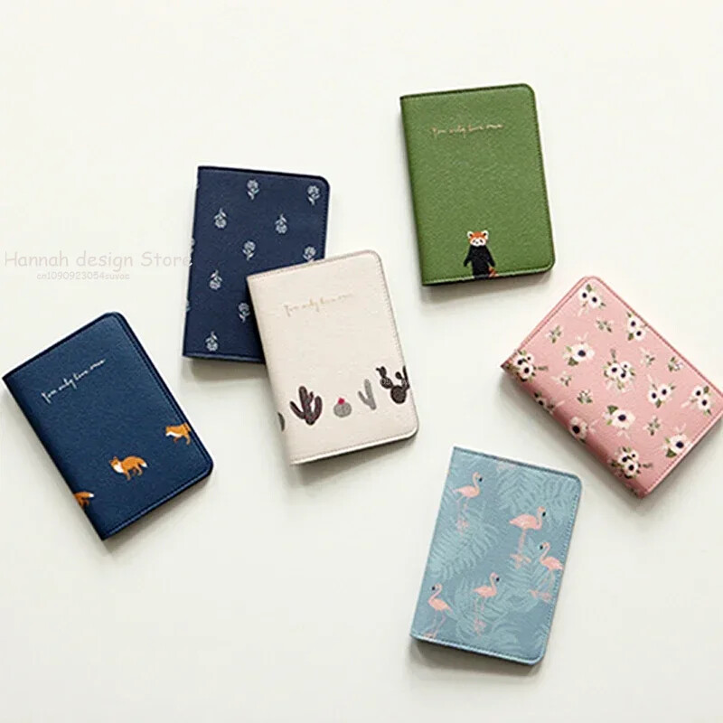 Nova crtana naslovnica za putovnicu Putni dodaci Slatki rakun Lisica Flamingo uzorak Držač za putovnicu Novčanik Držač kartice za zrakoplovnu kartu
