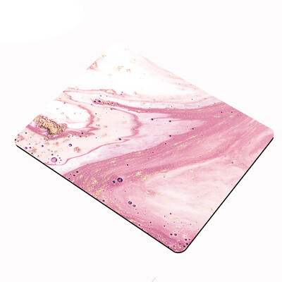 Дроп доставка Розов мраморен шаблон Малка подложка за мишка Аксесоари за игри Преносим компютър Подложка за клавиатура Подложка за бюро Настолни подложки за мишка за LOL