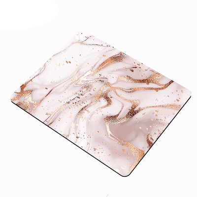 Дроп доставка Розов мраморен шаблон Малка подложка за мишка Аксесоари за игри Преносим компютър Подложка за клавиатура Подложка за бюро Настолни подложки за мишка за LOL