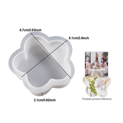 Silikonski kalup DIY cvijet, srce, oblak, dugin oblik, smola, beton, cementni kalup, kućna radinost, stolni ukrasi, držač za fotografije