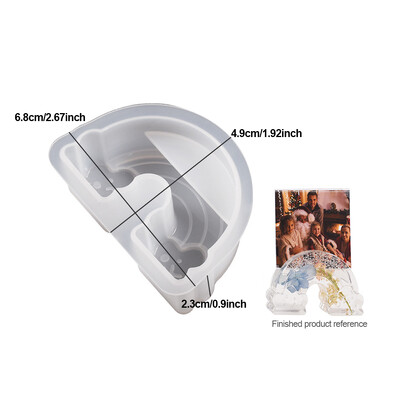 Silikonski kalup DIY cvijet, srce, oblak, dugin oblik, smola, beton, cementni kalup, kućna radinost, stolni ukrasi, držač za fotografije