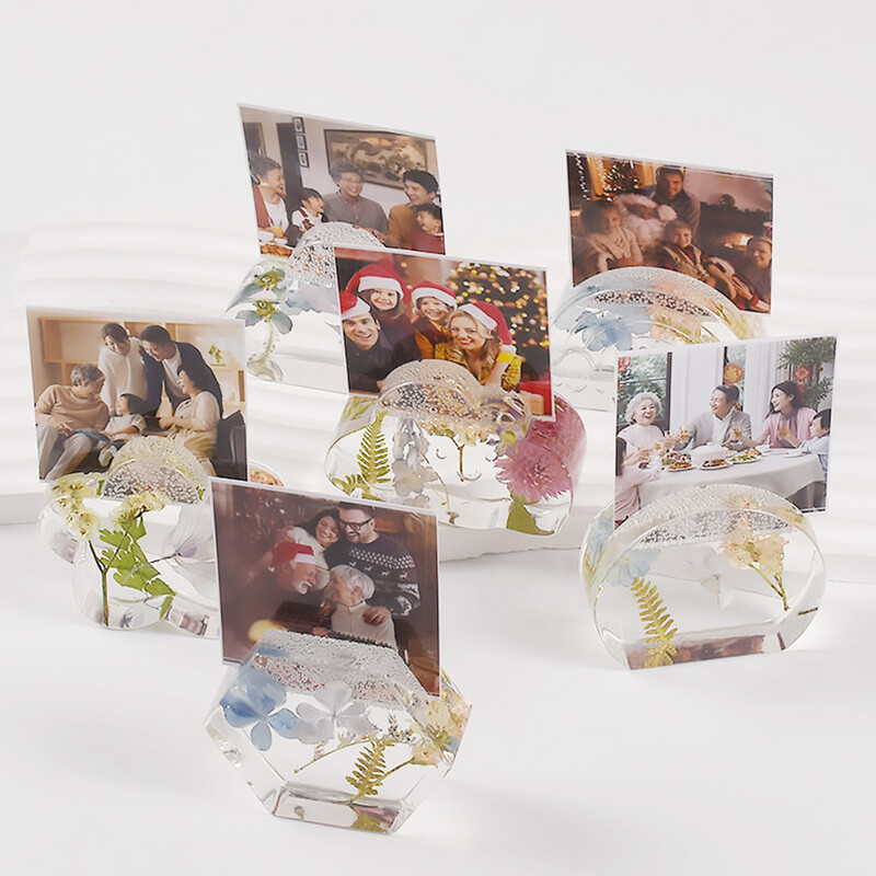 Silikonski kalup DIY cvijet, srce, oblak, dugin oblik, smola, beton, cementni kalup, kućna radinost, stolni ukrasi, držač za fotografije