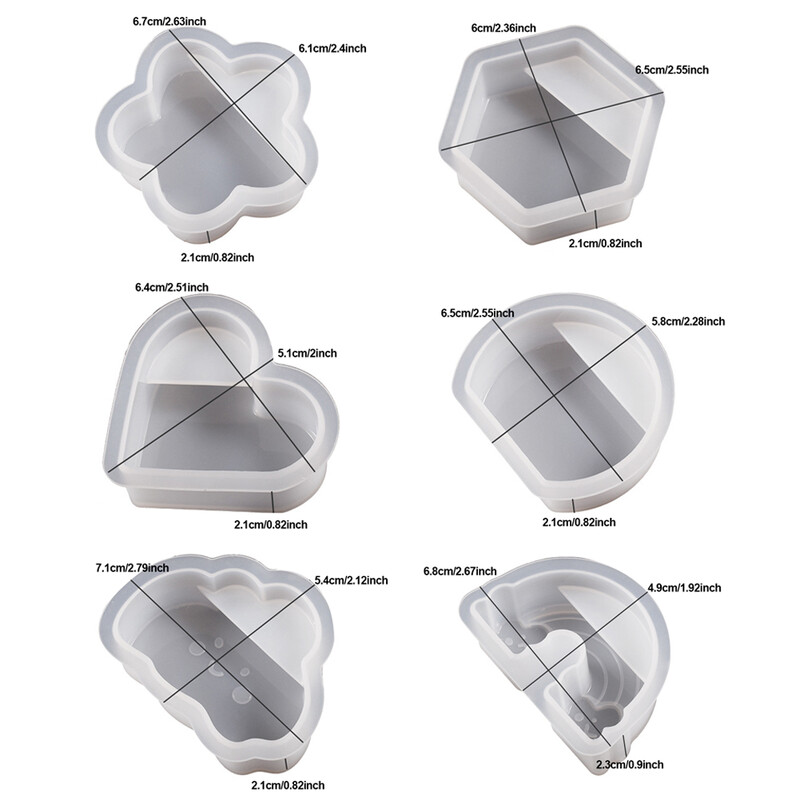 Silikonski kalup DIY cvijet, srce, oblak, dugin oblik, smola, beton, cementni kalup, kućna radinost, stolni ukrasi, držač za fotografije
