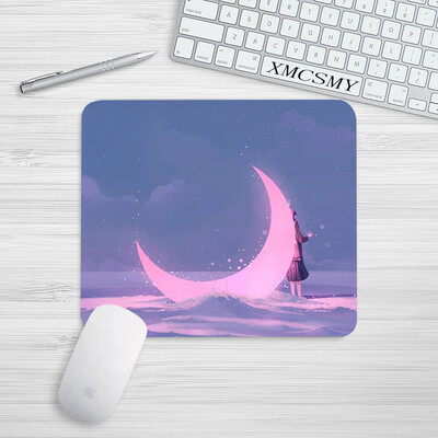 Gaming podloga za miš Cartoon Pink Moon Mala podloga za miš Neklizajuća podloga za stol Tipkovnica Podloga za stol Zaštita za stol Dodaci za računala Anime podloge za miš