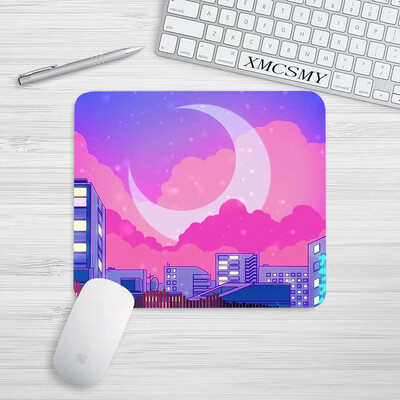 Gaming podloga za miš Cartoon Pink Moon Mala podloga za miš Neklizajuća podloga za stol Tipkovnica Podloga za stol Zaštita za stol Dodaci za računala Anime podloge za miš