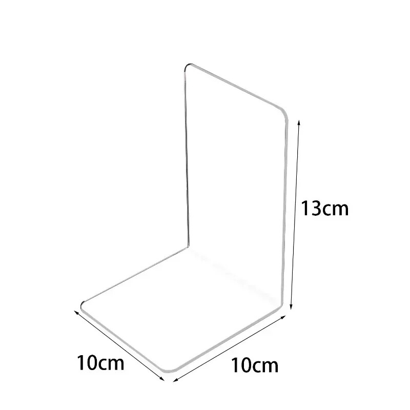 1PC Prozirni akrilni držač za knjige Stalak Polica za knjige Stolna ploča Ukrasni stalak za pohranu Držač za knjige Organizator Školski pribor