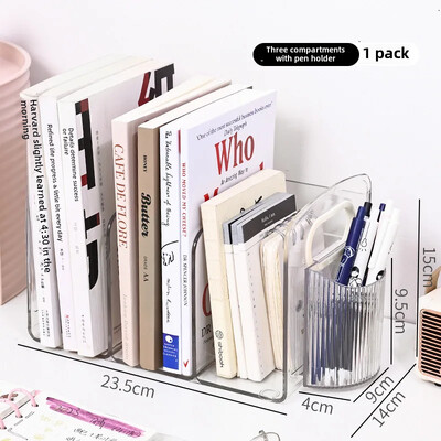 Prozirni akrilni stalak za knjige Stalak za čitanje Pregradni stol Polica za izlaganje Studentski organizator Spremnik za pohranu Završeci literature