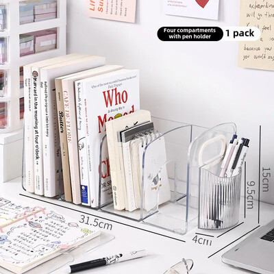 Prozirni akrilni stalak za knjige Stalak za čitanje Pregradni stol Polica za izlaganje Studentski organizator Spremnik za pohranu Završeci literature