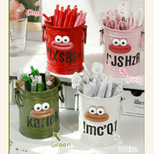 Big Mouth” rauast pliiatsikonteiner Rauast pliiatsihoidja õpilase lauaarvuti rauast ämbriga kontorisilinder