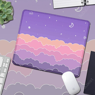 Covor de birou XS Kawaii Pink Cloud Drăguț Tampă de masă Covorașe mici pentru mouse Covorașe de cauciuc pentru tastatură 18x22cm Anti-alunecare Cea mai bună alegere Tampă de șoareci