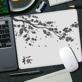 450x400 Japan Cherry Blossom Game Mic Mousepad Computer Sakura Birou Mat Masa Tastatură Perna Laptop Deskpad anti-alunecare