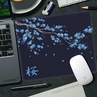 450x400 Japan Cherry Blossom Game Mic Mousepad Computer Sakura Birou Mat Masa Tastatură Perna Laptop Deskpad anti-alunecare