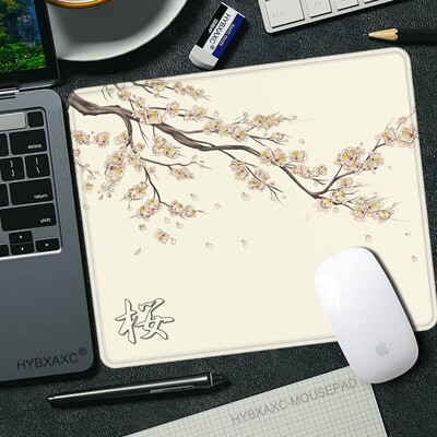 450x400 Japan Cherry Blossom Game Mic Mousepad Computer Sakura Birou Mat Masa Tastatură Perna Laptop Deskpad anti-alunecare