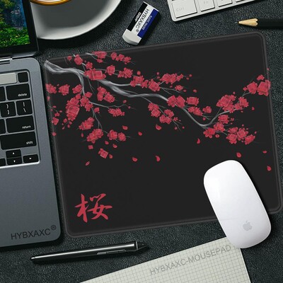 450x400 Japan Cherry Blossom Game Mic Mousepad Computer Sakura Birou Mat Masa Tastatură Perna Laptop Deskpad anti-alunecare