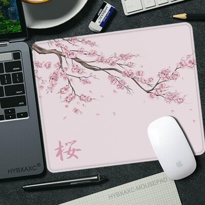 450x400 Japan Cherry Blossom Game Mic Mousepad Computer Sakura Birou Mat Masa Tastatură Perna Laptop Deskpad anti-alunecare