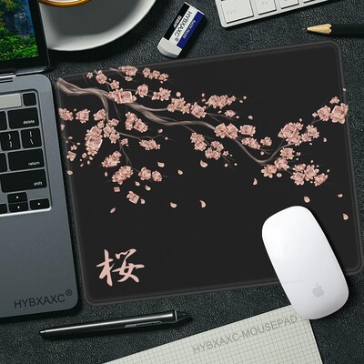 450x400 Japan Cherry Blossom Game Mic Mousepad Computer Sakura Birou Mat Masa Tastatură Perna Laptop Deskpad anti-alunecare