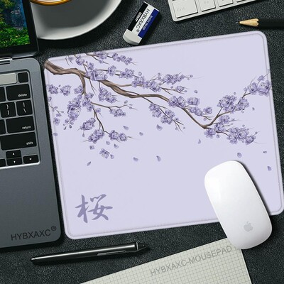 450x400 Japan Cherry Blossom Game Mic Mousepad Computer Sakura Birou Mat Masa Tastatură Perna Laptop Deskpad anti-alunecare