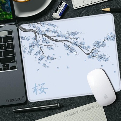 450x400 Japan Cherry Blossom Game Mic Mousepad Computer Sakura Birou Mat Masa Tastatură Perna Laptop Deskpad anti-alunecare