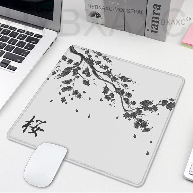 450x400 Japan Cherry Blossom Game Mic Mousepad Computer Sakura Birou Mat Masa Tastatură Perna Laptop Deskpad anti-alunecare