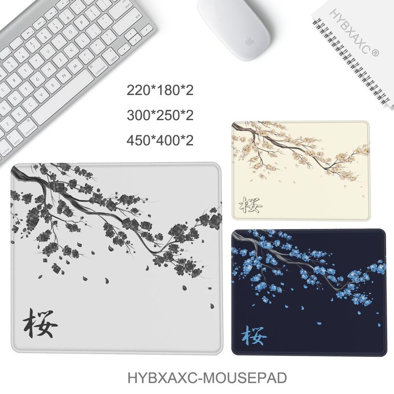 450x400 Japan Cherry Blossom Game Mic Mousepad Computer Sakura Birou Mat Masa Tastatură Perna Laptop Deskpad anti-alunecare