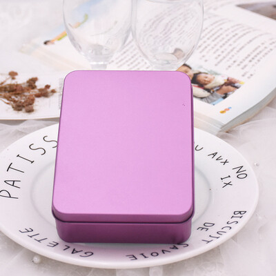 Poklon kutija Četvrtasta kutija za pohranu Kutije za slatkiše Kutija za tablete Limena kutija Kutija za nakit Limena kutija Kutija za pohranu kartica Višenamjenska Izdržljiva Prijenosna