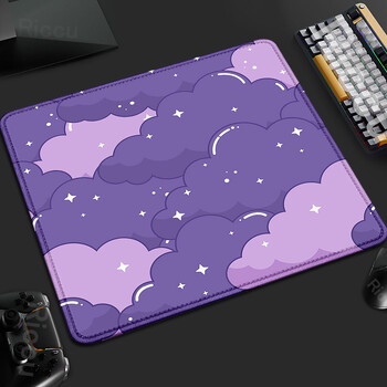 XS Pink Cloud Gamer Small Deskmat 18x22cm гумена подложка за мишка Locking Edge Keyboard Pad Аксесоари за игри Неплъзгаща се Tapis De Souris