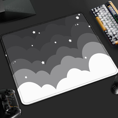 XS Pink Cloud Gamer Deskmat mic 18x22cm Mouse Pad din cauciuc Blocare margine tastatură Accesorii pentru jocuri Tapis De Souris anti-alunecare