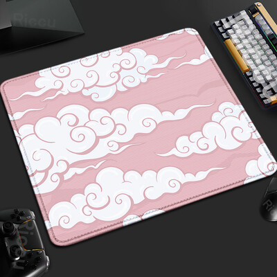 XS Pink Cloud Gamer Deskmat mic 18x22cm Mouse Pad din cauciuc Blocare margine tastatură Accesorii pentru jocuri Tapis De Souris anti-alunecare
