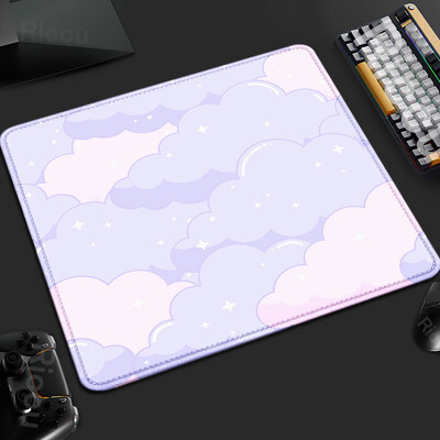 XS Pink Cloud Gamer Deskmat mic 18x22cm Mouse Pad din cauciuc Blocare margine tastatură Accesorii pentru jocuri Tapis De Souris anti-alunecare