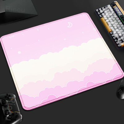 XS Pink Cloud Gamer Deskmat mic 18x22cm Mouse Pad din cauciuc Blocare margine tastatură Accesorii pentru jocuri Tapis De Souris anti-alunecare