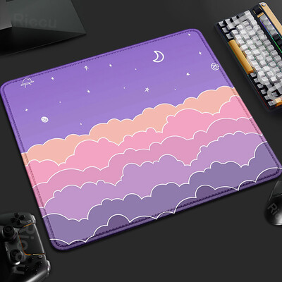 XS Pink Cloud Gamer Deskmat mic 18x22cm Mouse Pad din cauciuc Blocare margine tastatură Accesorii pentru jocuri Tapis De Souris anti-alunecare