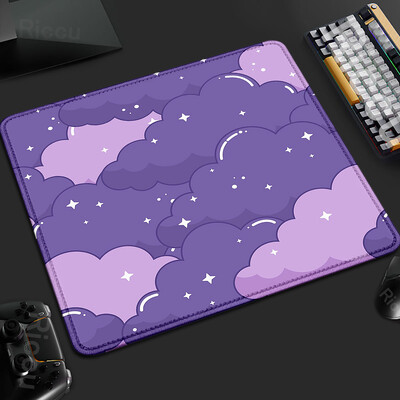XS Pink Cloud Gamer Deskmat mic 18x22cm Mouse Pad din cauciuc Blocare margine tastatură Accesorii pentru jocuri Tapis De Souris anti-alunecare