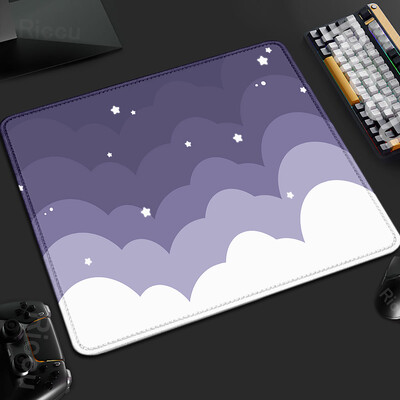 XS Pink Cloud Gamer Deskmat mic 18x22cm Mouse Pad din cauciuc Blocare margine tastatură Accesorii pentru jocuri Tapis De Souris anti-alunecare